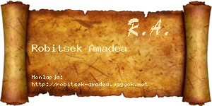Robitsek Amadea névjegykártya